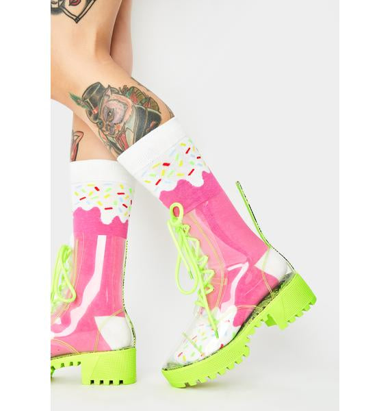PVC NEON BOOTS