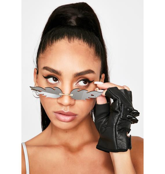 GOLD FIRE REFLECTIVE SUNGLASSES