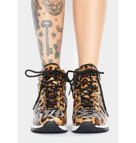 SAVAGE GLAMOUR PLATFORM SNEAKERS