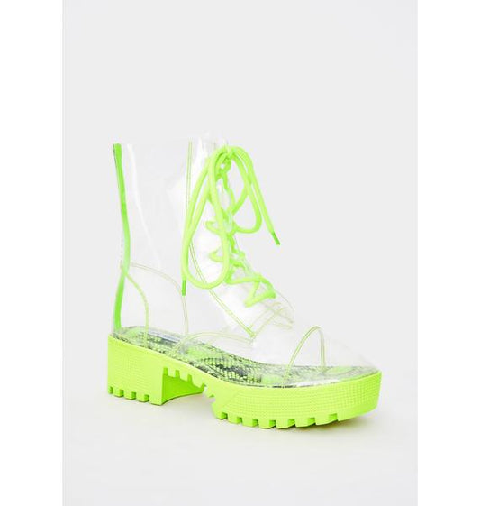 PVC NEON BOOTS