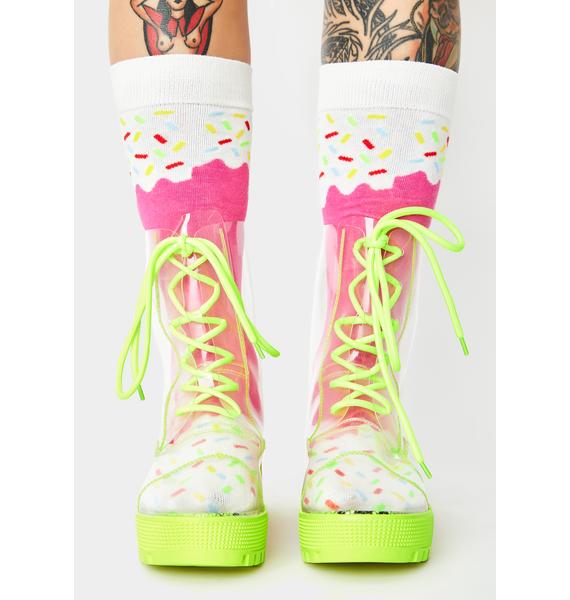 PVC NEON BOOTS